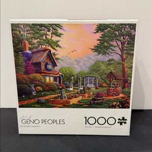 Buffalo Games Art of Geno Peoples Backyard Garden 1000 Pieces Puzzle SALE🔴3/$25!